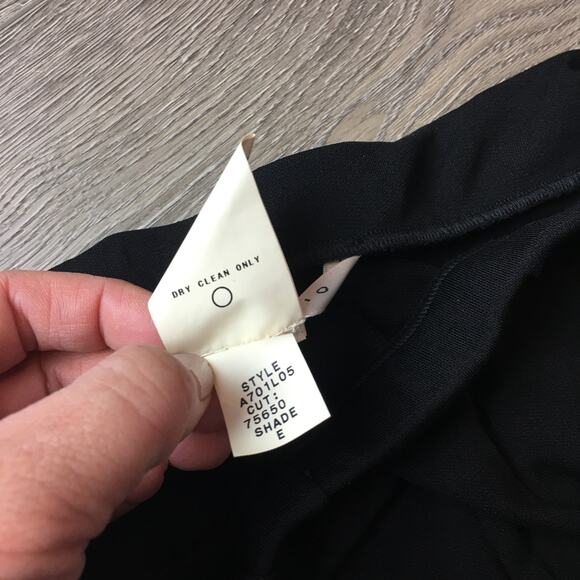 Max Studio Womens Wide Leg Elastic Waist Career Pants Black Medium - Picture 4 of 9